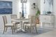 American WoodCrafters Beach Comber 5-Piece Brown/Weathered White Dining Set-4