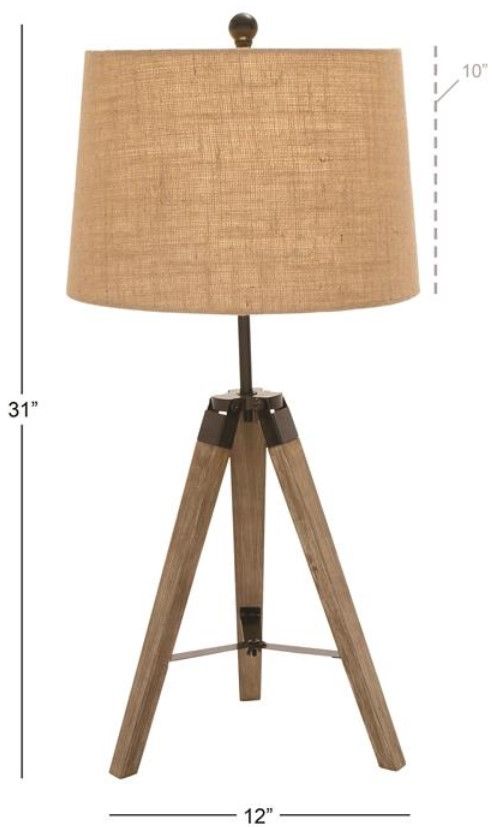Deco Marche Brown 15" Table Lamp-3