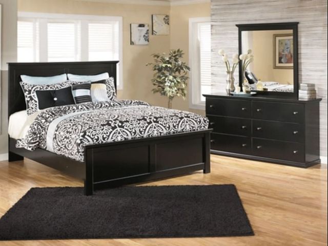 Signature Design by Ashley® Maribel 3-Piece Black Full Panel Bed Set-3