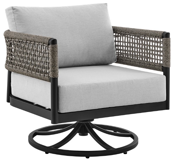 Armen Living Felicia and Argiope Swivel Seating Set - Thumbnail 4