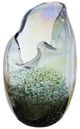 A & B Home Clear/Green 10" Vase-0
