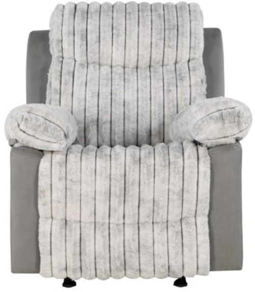 Global Furniture USA U6028 Gray Manual Glider Recliner-2