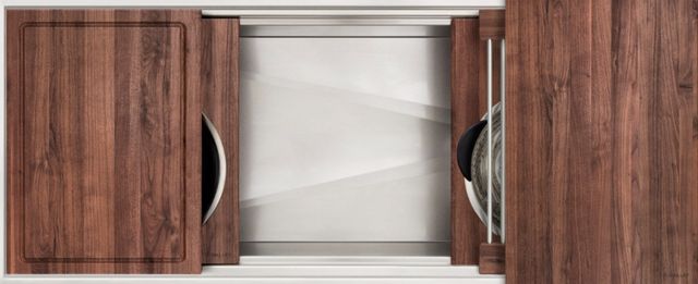 The Galley® American Black Walnut Ideal ThinTop™ Workstation® 4S-0