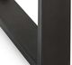 Classic Home Duarte Rustic Brown 60" Console Table with Black Base-4