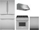 Thermador® 4 Piece Stainless Steel Gas Kitchen Package-0