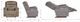 La-Z-Boy® Redwood Slate Power Rocking Recliner with Headrest and Lumbar-3