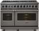 Viking® 7 Series 48" Damascus Gray Pro Style Dual Fuel Range-4