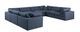 Meridian Furniture Comfy 8-Piece Navy Sectional-0