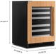 KitchenAid® 24'' Panel Ready Built-In Undercounter Wine Cooler-4