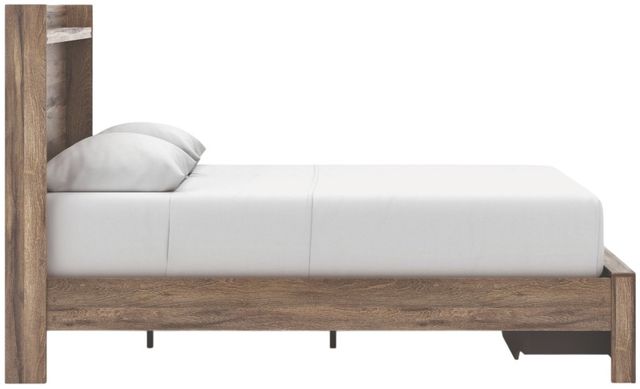 Signature Design by Ashley® Elbrim Brown Queen Storage Panel Bed-3