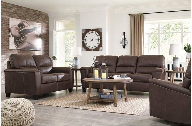 Signature Design by Ashley® Navi Chestnut Queen Sofa Sleeper-4
