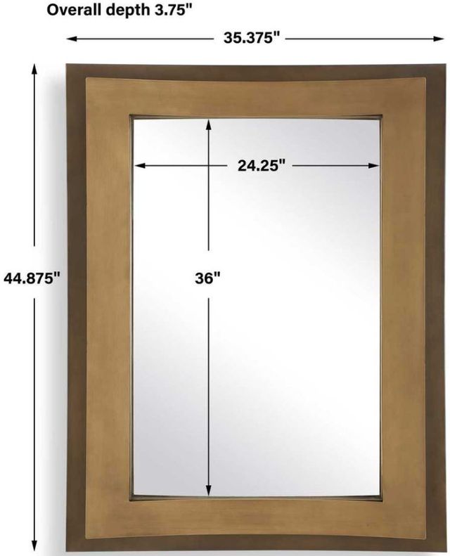 Uttermost® Around The Bend Brown/Golden Bronze Mirror-2