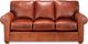 Campio Furniture Legacy Leather Mitchell Dark Orange Sofa-0
