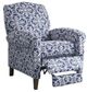 Olliix by Madison Park Kirby Navy Multi Push Back Recliner-1