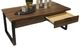 Signature Design by Ashley® Wickman Falls Dark Brown Rectangular Cocktail Table with Gunmetal Base-2