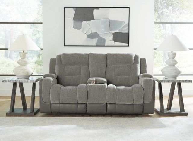 Signature Design by Ashley® Ultimax Shadow Power Reclining Loveseat-2