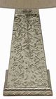 A & B Home Silver Foil Clad Pyramid Shape Table Lamp-1