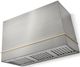 AGA Loge 48" Stainless Steel Wall Mounted Range Hood with Antique Brass Trim-0