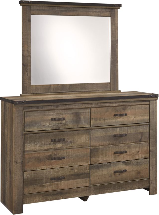 Signature Design by Ashley® Trinell Rustic Brown Bedroom Mirror-2