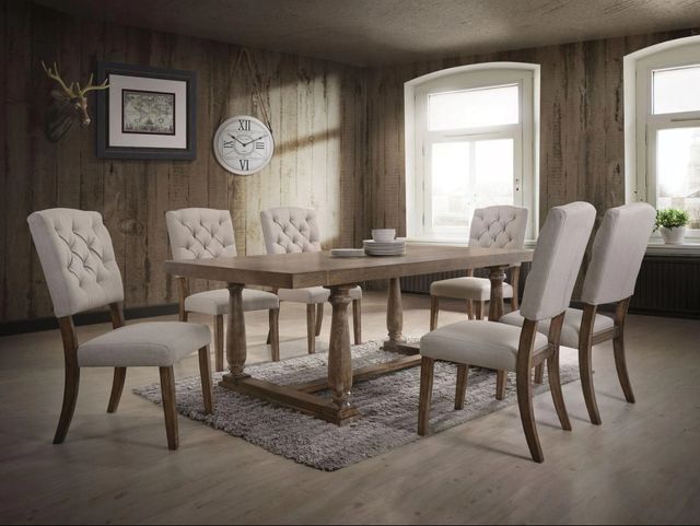 ACME Furniture Bernard Weathered Oak Dining Table-2