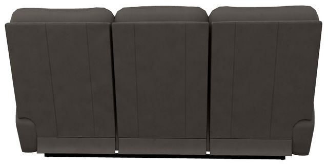 La-Z-Boy® Trouper Gray Leather Power Reclining Sofa with Headrest and Lumbar-4
