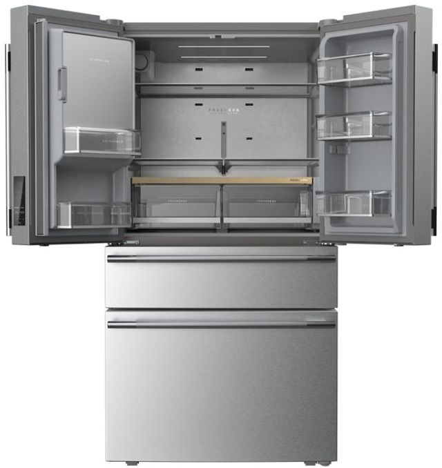 KitchenAid® 36" 28.74 Cu. Ft. PrintShield® Stainless Steel French Door Refrigerator with Exterior Water and Ice and FreshChill™ Full-Width Refrigerated Drawer-1