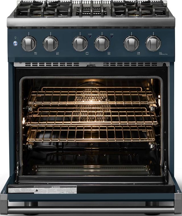 Viking® 5 Series 30" Squall Pro Style Dual Fuel (LP) Range with Polished Chrome Trim-1