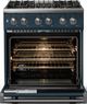 Viking® 5 Series 30" Squall Pro Style Dual Fuel (LP) Range with Polished Chrome Trim-1