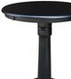 John Thomas Furniture® Dining Essentials Black Round Dining Table with Black Transitional Pedestal Extensions-1