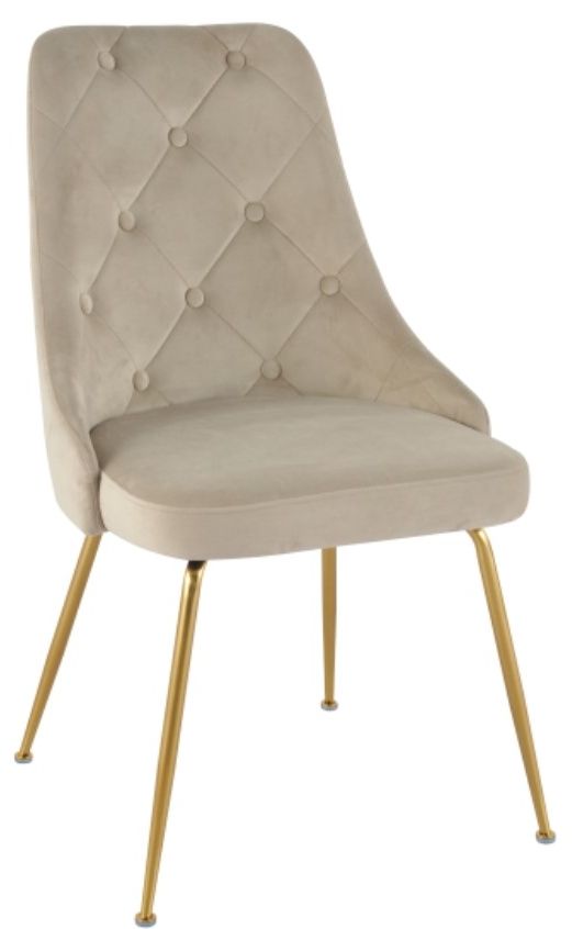 Mazin Furniture Plumeria Beige Dining Side Chair -0