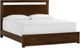aspenhome® Modern Loft Brownstone King Panel Storage Bed-0