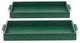 A & B Home Morelet 2-Piece Green Rectangle Tray Set-1