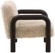 Dovetail Furniture Johnson Dark Brown/Sand Occasional Chair-2