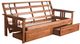 Kodiak Furniture Monterey Barbados Full Futon Frame with Storage-0