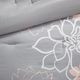 Olliix by Madison Park Grey/Blush California King Lola Comforter Set-5