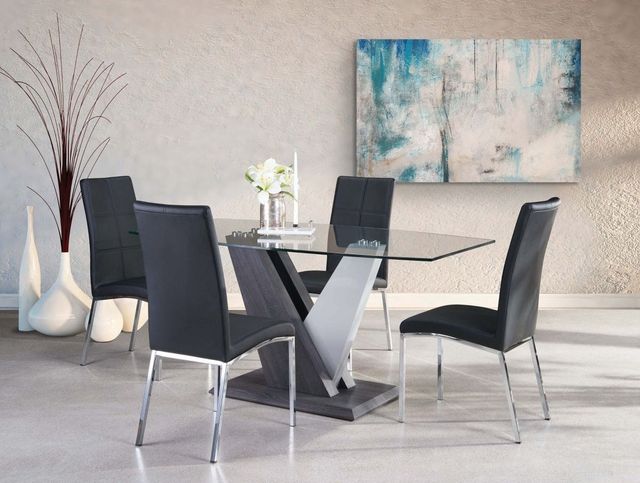 Mazin Furniture Peyton Black Side Dining Chair-2
