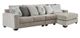 Benchcraft® Ardsley 2-Piece Pewter Sectional with Ottoman-1