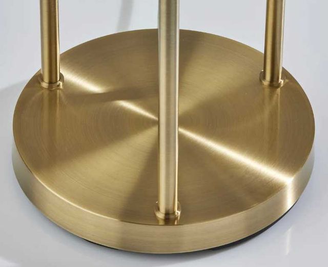 Adesso® Trio Antique Brass Shelf Floor Lamp-3
