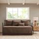 Olliix by Madison Park 6 Piece Brown Boone Reversible Daybed Cover Set-5