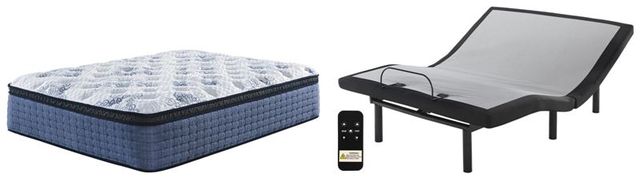 Sierra Sleep® by Ashley® Mt Dana 2-Piece Hybrid Euro Top and Good Adjustable Base King Mattress Set-0