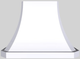 Vent-A-Hood® Designer Series 42" White Island Range Hood-0
