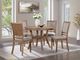 Homelegance® Anya 5-Piece Beige/Driftwood Dining Set-0