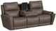 Flexsteel® Carter Brown Power Reclining Sofa with Console and Power Headrests and Lumbar-1