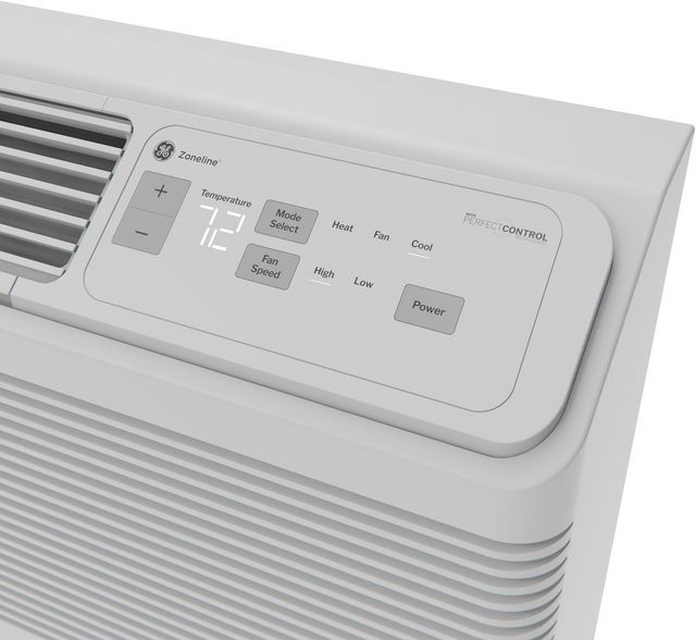GE Zoneline® 15,000 BTU's Grey White Heat Pump-4