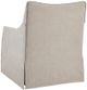 Olliix by Martha Stewart Beige London Skirted Swivel Chair-2