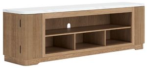 Front view of the Signature Design by Ashley® Camdill Light Brown TV Stand