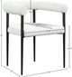 Meridian Furniture Louie Cream Dining Chair-3