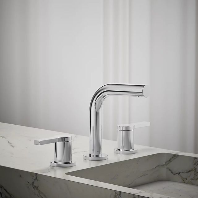 KOHLER® Elate® Polished Chrome Widespread Bathroom Sink Faucet-3