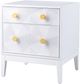 TOV Furniture by TOV Luxe White Mila Lacquer Side Table-3
