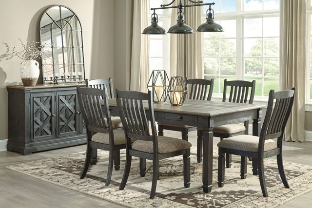 Signature Design by Ashley® Tyler Creek Weathered Gray Dining Table with Black Legs-3